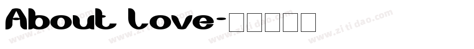 About Love字体转换